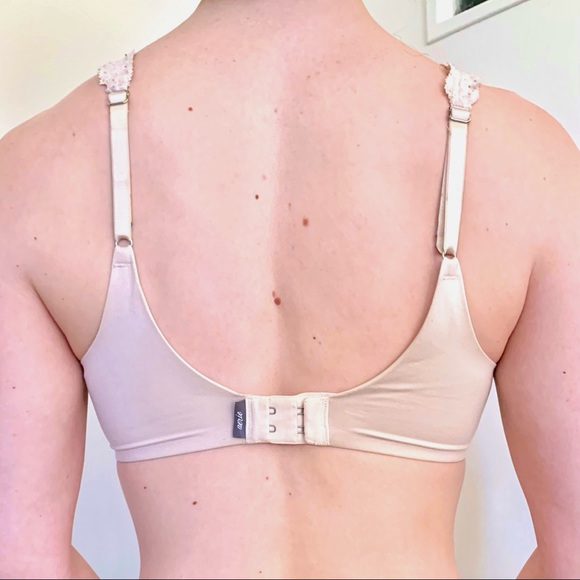 Aerie Sunnie PushUp Bra Light Pink Lace Strap 34C Padded Underwire Sexy Coquette - Picture 4 of 6